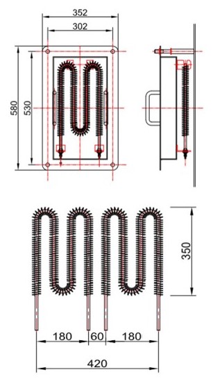Electric Fin Heater Module(Sample) 이미지